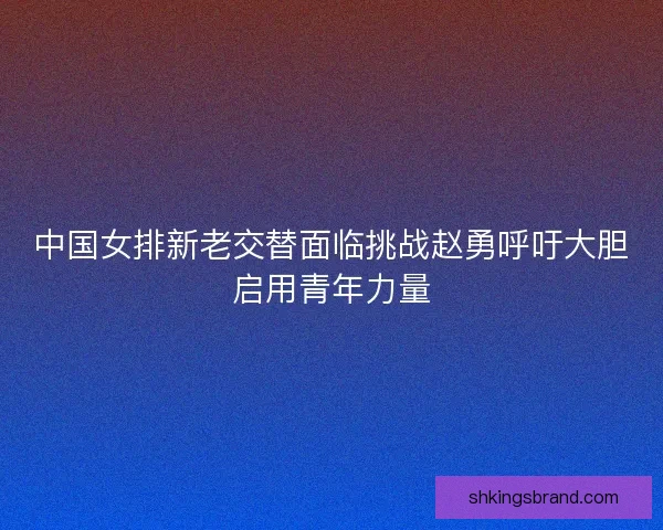 中国女排新老交替面临挑战赵勇呼吁大胆启用青年力量