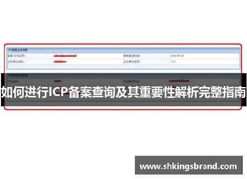 如何进行ICP备案查询及其重要性解析完整指南
